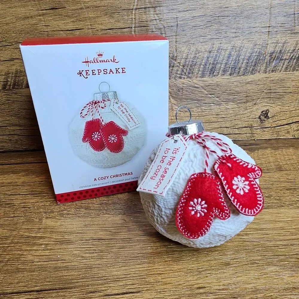 Hallmark Keepsake Cozy Christmas Ball mittens 2013